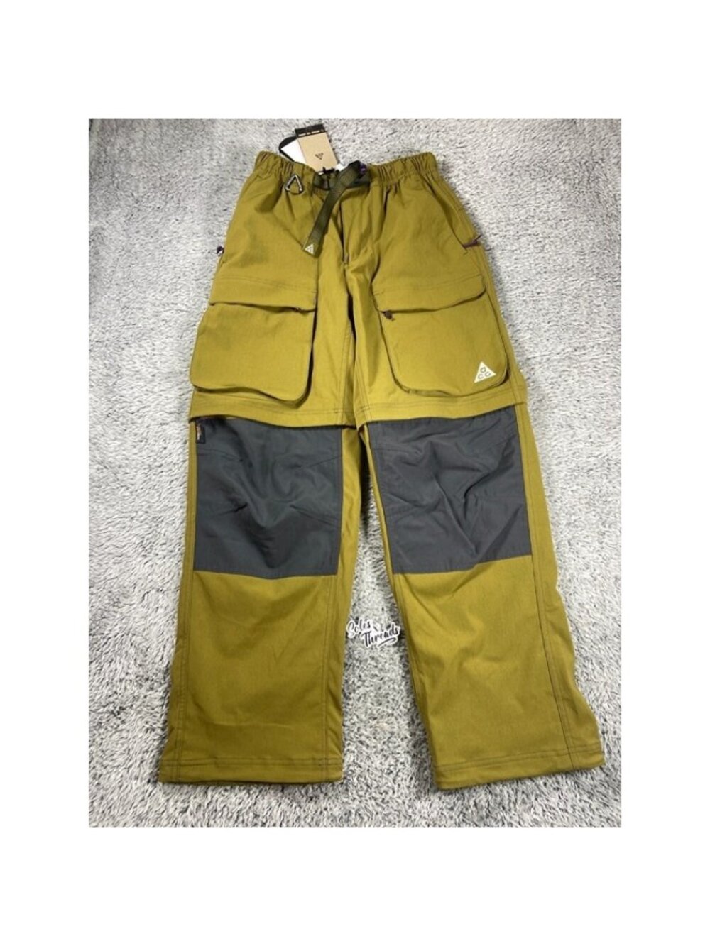 Nike ACG Smith Summit Zip Cargo Pants Sz XS Men Olive Flak Anthracite HV0591-368